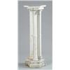Image 1 : ELABORATE WHITE ALABASTER PEDESTAL.