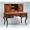 Image 1 : TWO PART CARVED LADIES DESK.