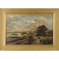 GERTRUDE AUSTIN HALL (American, 20th Century) LOBSTER SHACK.