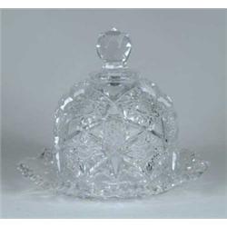 SCARCE SIGNED CLARK CHEESE OR BUTTER DISH.