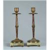 Image 1 : PAIR OF MAGNIFICENT FRENCH CHAMPLEVE TALL CANDLESTICKS.