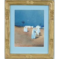 WRAY PHYSIOC (Early 20th Century) MID EAST STARLIT NIGHT SCENE.