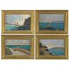 Image 1 : R. U. RINALDI (Italian, Early 20th Century) FOUR SMALL MARINE SCENES.