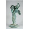 Image 1 : M. AMODIO (Italian?, Early 20th Century) WINGED BOY WITH DOLPHIN FOUNTAIN.