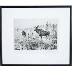 CARL CLEMENS MORITZ RUNGIUS (American, 1869-1959) “NEAR LONG LAKE”.