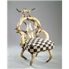 Image 1 : AMERICAN BRASS MOUNTED STEER HORN ARMCHAIR.