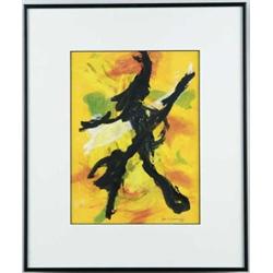 HALE ASPACIO WOODRUFF (American, 1900-1980) ABSTRACT, THE BLACK WITCH.