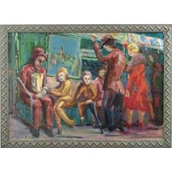 ISABEL BISHOP (American, 1902-1988) “THE SUBWAY”.