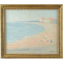 PAUL BARNARD EARLE (American/Canadian, 1872-1955) “A NEW JERSEY BEACH”.