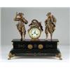 Image 1 : FIGURAL HUNTER MANTEL CLOCK.