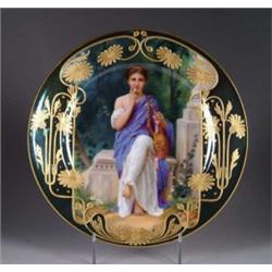 FINE GERMAN PORTRAIT PLATE SIGNED GNEN.