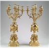Image 1 : FINE PAIR OF GILT BRONZE CANDELABRA.