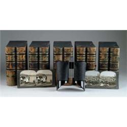 CASED SET OF STEREOPTIC VIEWS “TOUR OF THE WORLD”.