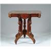Image 1 : MARBLE TOP VICTORIAN BLACK WALNUT STAND.