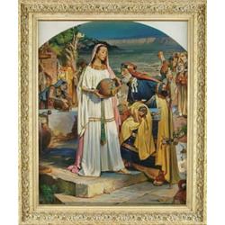 JOSEPH WATSON LITTLE (American, 20th Century) “REBECCA” (The American Weekly Cover Illustration).