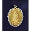 Image 1 : 18K YELLOW GOLD AND DIAMOND PENDANT.