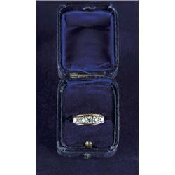 DIAMOND AND YELLOW GOLD ENGAGEMENT RING.