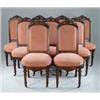 Image 1 : OUTSTANDING SET OF NINE CARVED VICTORIAN DINING CHAIRS.