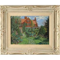 JOHN R. GRABACH (American, 1886-1981) THE GARDEN WALK.