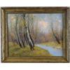 Image 1 : GEORGE LOFTUS NOYES (American, 1864-1954) SPRING WOODLAND STREAM.