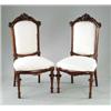Image 1 : PAIR OF CARVED ROSEWOOD SIDE CHAIRS.