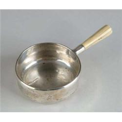 TIFFANY STERLING SILVER BONE HANDLED PORRINGER.