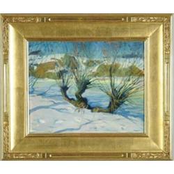 JOSEPH BENJAMIN DAVOL (American, 1864-1923) “WINTER SUNLIGHT”.