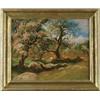 Image 1 : MARCUS WATERMAN (American, 1834-1914) “APPLE ORCHARD NEW ENGLAND FARM”.