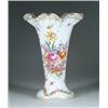 Image 1 : FINE DRESDEN HAND PAINTED FLOWER VASE.