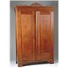 Image 1 : TWO DOOR WALNUT WARDROBE.