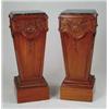 Image 1 : PAIR OF CLASSICAL STYLE MAHOGANY PEDESTALS.