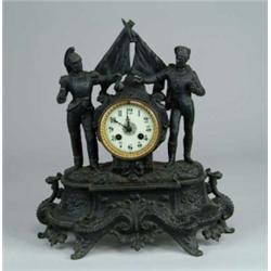 FIGURAL FRENCH MANTLE CLOCK.