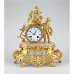 FIGURAL MANTEL CLOCK BY FIXARY, NEUFEHATEAU.
