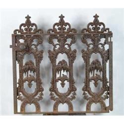 OUTSTANDING ORNATE CAST IRON GATE.