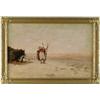 Image 1 : ALFRED WORDSWORTH THOMPSON (American, 1840-1896) ARAB CAMP WITH DOG AND ARAB.