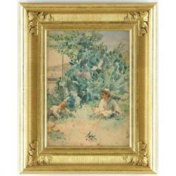 WILLIAM LOWRY (American, 19th Century) TWO FRIENDS.