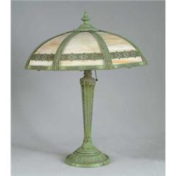 CARMEL SLAG PANEL TABLE LAMP.
