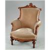 Image 1 : VICTORIAN EASTLAKE WALNUT ARMCHAIR.