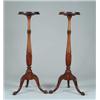 Image 1 : PAIR OF MAHOGANY TORCHERES.