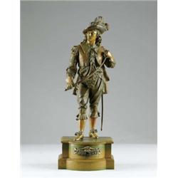 VICTORIAN SPELTER FIGURE OF DON JUAN.