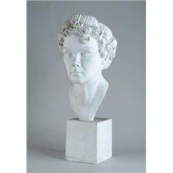 MADELEINE PARK (American, 1891 -1960) BUST OF DAUGHTER BARBARA.