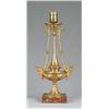 Image 1 : FINE BRASS AND ORMOLU TABLE LAMP.