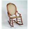 Image 1 : WALNUT CANED ROCKER.