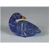 Image 1 : FABERGE STYLE LAPIS AND CAT’S EYE DUCK.