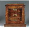 Image 1 : THREE DRAWER GLASS DOOR JEWELRY CHEST.