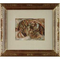 CHARLES WILBERT WHITE (American, 1918-1979) “CONSTRUCTION WORKER”.