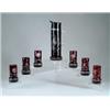Image 1 : RUBY CUT TO CLEAR SEVEN PIECE LEMONADE SET.