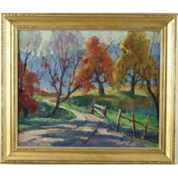 MARIE LISTZ (American, 1902-1995) STUDY OF FALL COLORS.