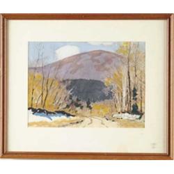 JOSEPH HARRY WHEATER (American, 1885-1959) NEW ENGLAND LANDSCAPE.