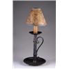 Image 1 : ARTS AND CRAFTS CANDLE LAMP WITH MICA SHADE.